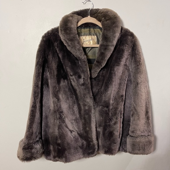 Vintage Joseph's Faux Fur Coat - Picture 2 of 3